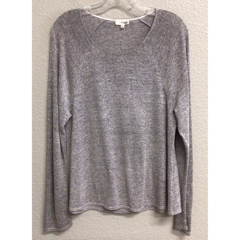Wilfred Free Women’s Long Sleeve Soft T Shirt Gray Heather Size Medium